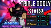 Max Level Evolved Exclusive TOJI with Triple Godly Stats [SHOWCASE] | Anime Vanguards Roblox