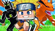 NARUTO ENCONTROU o OMNITRIX de BEN 10 no Minecraft