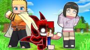 O FILHO do NARUTO e HINATA Virou a KURAMA no Minecraft