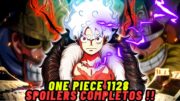 ONE PIECE 1128 SPOILERS COMPLETO ! EL DIOS DEL SOL APARECE ! DONDE ESTAN LOS MUGUIWARAS ?