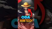 Oda Hinted Shanks True Role in One Piece! #onepiece #shorts