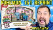 Pokemon 151 REPRINT: Blooming Waters Premium Collection Pokemon Investment + GIVEAWAY