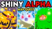 SHINY ALPHA MAP QUEST + 35 MORE in Pokemon Legends: Arceus