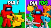 SOBREVIVÍ 100 DÍAS en POKEMON en Minecraft!