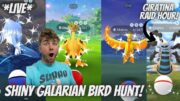 ✨Shiny Galarian Bird Hunt in Pokemon Go and Giratina Raid Hour!✨ (LIVE!)