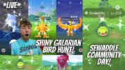 ✨Shiny Galarian Birds Hunting & Sewaddle Community Day in Pokemon Go!✨