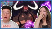 THUNDER BAGUA! KING KAIDO SMASHES LUFFY! || One Piece Episode 915 Couples Reaction & Discussion