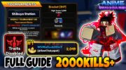 [TRAITLESS] How To Get 2000+ KILLS TOURNAMENT 2 In Anime Vanguards