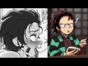 Tanjiro confesó su sincero amor | Comic dub | Anime Animation