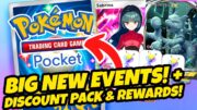 *BIG NEW EVENTS INCOMING!!* + NEW DISCOUNT PACKS, REWARDS, FREEBIES & MORE! (Pokemon TCG Pocket