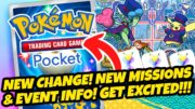 *BRAND NEW CHANGE & NEW MISSIONS!* + UPDATED EVENT INFO + THESE LOOK CRAZY GOOD! (Pokemon TCG Pocket