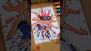 Drawing Naruto Uzumaki in Unusual color 🔥 Naruto Uzumaki || AR Drawing Apps 🎨 #shorts #naruto #apt