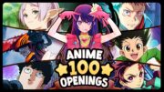 GUESS THE ANIME OPENING 🎶 [VERY EASY – VERY HARD] 100 OPENINGS 🔊