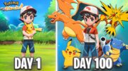 I Spend 100 Days Pokemon Let's Go Pikachu | 🏆 Champion Banne Ki Story