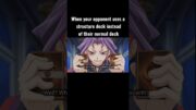 Imagine losing to a structure deck #yugioh #anime