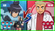 Pokémon Battle Pedia: ALAIN Vs PROFESSOR OAK