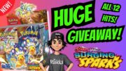 SURGING SPARKS ⚡ Booster Box Pack Opening – HUGE GIVEAWAY! #pokemon #pokemontcg #surgingsparks