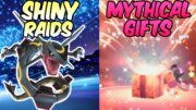 Shiny Rayquaza Tera Raids & Triple Mythical Mystery Gift Campaign in Pokemon Scarlet Violet