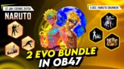 Winterland & Naruto Evo Bundle Full Review 😮💥| ob47 update free fire | free fire new event