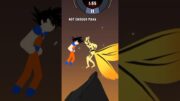 🤫goku vs naruto full power 😮‍💨 #shorts #shortsviral #goku #stickman