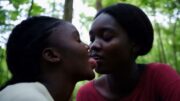 BLACK WOMEN TONGUE KISSING IN THE FOREST | Lesbians Kissing Videos