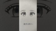 Draw an anime girl's eyes