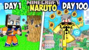 Growing Up As NARUTO in Minecraft! (Hindi)