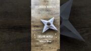 NARUTO ORIGAMI SHURIKEN NINJA STAR PAPER WEAPON TUTURIAL | JAPANESE ANIME WEAPON ORIGAMI SHURIKEN