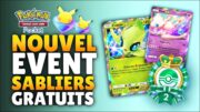 OBTENIR des SABLIERS FACILEMENT, INSIGNE EXCLUSIF GRATUIT, NOUVEL EVENEMENT sur POKEMON TCG POCKET !