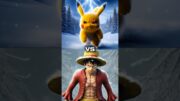 Pikachu vs One Piece #pikachu #onepiece #luffy #zoro