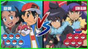 Pokémon Battle Pedia: Ash and Goh Vs Leon and Alain