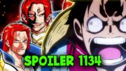 SPOILER INICIAL ONE PIECE 1134 – REVELADO SHONKS O IRMÃO DO SHANKS – ONE PIECE 1135 AINDA EM 2025