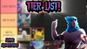 TIER LIST ANIME ADVENTURES! TIER DOS NOVOS PERSONAGENS + EXPLICANDO AS SKINS!