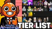 TIER LIST DA UPDATE DE NATAL DO ANIME ADVENTURES!