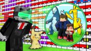 TROLLEI meus AMIGOS com X-RAY de POKEMON LENDÁRIO nas LUCKY PIXELMON NOVAS no MINECRAFT