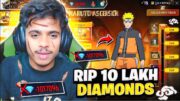 Rip 10lkh Diamonds 😱 For 00001 Naruto Bundle Event – Garena Free Fire Max