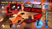 BUG COMO COMPLETAR RÁPIDO NOVO EVENTO NARUTO! JIRAIYA GRÁTIS INVASÃO DA NOVE CAUDAS FREE FIRE ff