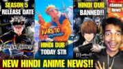 Black Clover Season 5 Release Date!! Naruto Shippuden Hindi Dub Start Today | Hindi Dub Anime Banned