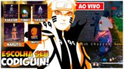 CHAZZAN AO VIVO: 5 BOOYAHS = CODIGUINS (NARUTO, SASUKE…)