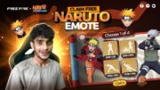 CLAIM 1 NARUTO EMOTE 😱 Garena Free Fire