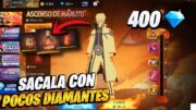 CÓMO SACAR LA SKIN DE NARUTO CON POCOS DIAMANTES EN FREE FIRE 🔥 TORRE ASCENSO DE NARUTO GRATIS ✅