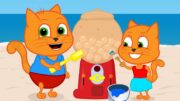 🔴 Cats Family en Français – Machine de Gomme de Sable Dessin Animé 2025 en Français