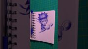 Chibi Naruto Sketching with Ball pen #shorts #youtubeshorts #shortsfeed #akilsart #naruto