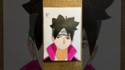 Desenhei o Boruto sendo Uchiha #anime #naruto