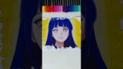 Drawing Hinata Hyuga 💜- Stained Art 🎨 | from Naruto Shippuden #art #narutoshippuden #hinata