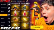 ESPERANDO LA COLABORACION DE NARUTO EN FREE FIRE!! 🔥EN VIVO🔥