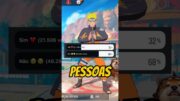 EU VOU TE AJUDAR A PEGAR A SKIN DO NARUTO NO FF #freefire #ff #freefirebrasil #pizao #shortsfreefire