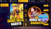 GARENA GENTE BOA!! 2 CHANCES PARA OBTER SKIN NARUTO GRÁTIS E LOJA MISTERIOSA – NOVIDADES FREE FIRE