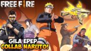 GILA EPEP COLLAB SAMA NARUTO ADA EVO GUN BARU JUGA AKU MAU BORONG SEMUA! Free Fire