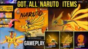 Got All Naruto Items – Skywing, Obito Mask & Naruto M4A1 Gameplay | Naruto Royale Spin Free Fire